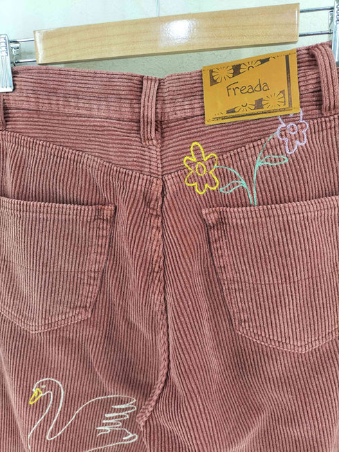 フリーダ Freada チェーンステッチコーデュロイパンツ レディース ONE SIZE