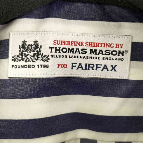トーマスメイソンフォーフェアファクス THOMAS MASON for FAIRFAX ストライプ L/S コットンシャツ メンズ
