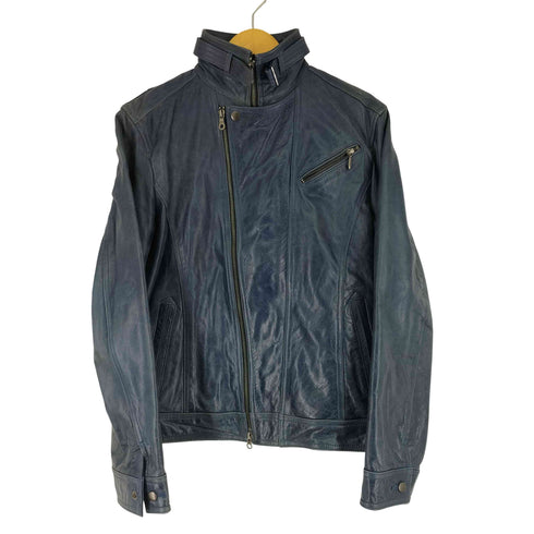 ミッシェルクラン MICHEL KLEIN 牛革ライダースジャケット メンズ 50