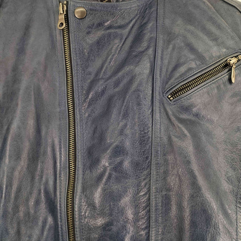 ミッシェルクラン MICHEL KLEIN 牛革ライダースジャケット メンズ 50