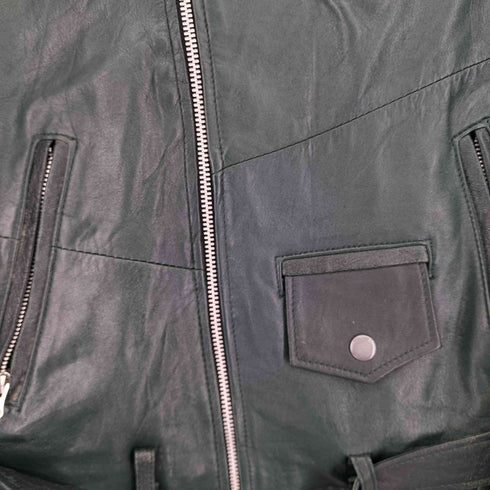 本革レザーダブルライダースジャケット メンズ 38