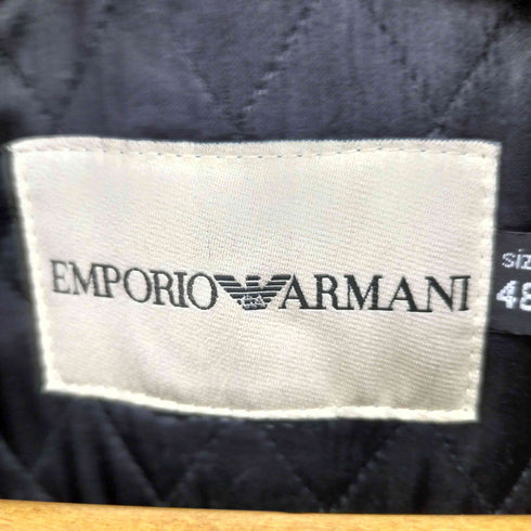 エンポリオアルマーニ EMPORIO ARMANI 本革ロングコート メンズ 48