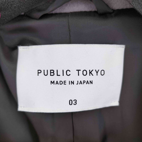 パブリックトウキョウ PUBLIC TOKYO カシミヤメルトンチェスターコート メンズ 3