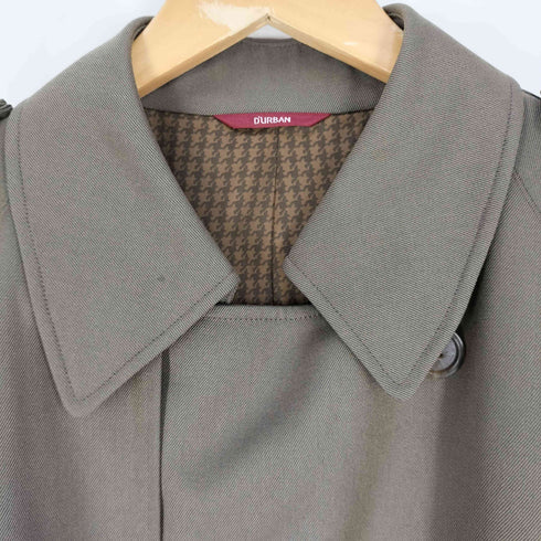ダーバン DURBAN 裏地千鳥格子 ウールギャバジン トレンチコート メンズ 96-A7