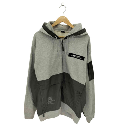 アヴィレックス AVIREX L/S WR COMBINATION ZIP PARKA コンビネーション ジップアップ パーカー メンズ JPN:XL