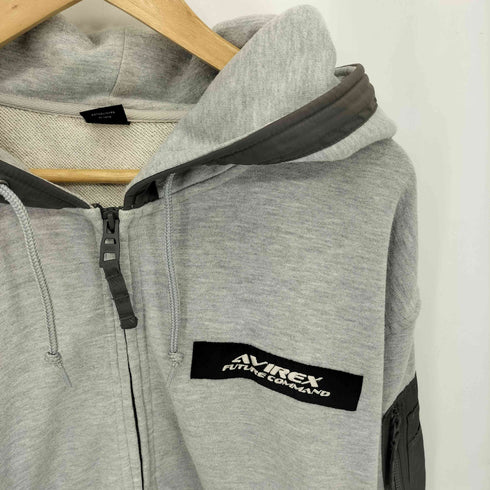 アヴィレックス AVIREX L/S WR COMBINATION ZIP PARKA コンビネーション ジップアップ パーカー メンズ JPN:XL