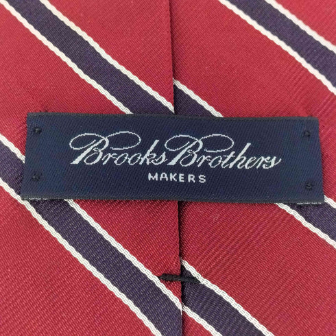 ブルックスブラザーズ BROOKS BROTHERS MAKERS シルク ストライプ ネクタイ メンズ
