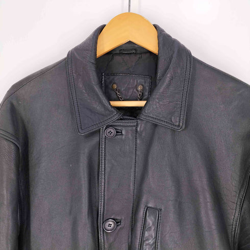 裏地キルティング GAINSBOUR リアルレザー ハーフコート メンズ import:M