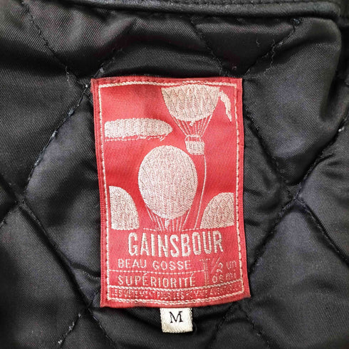 裏地キルティング GAINSBOUR リアルレザー ハーフコート メンズ import:M