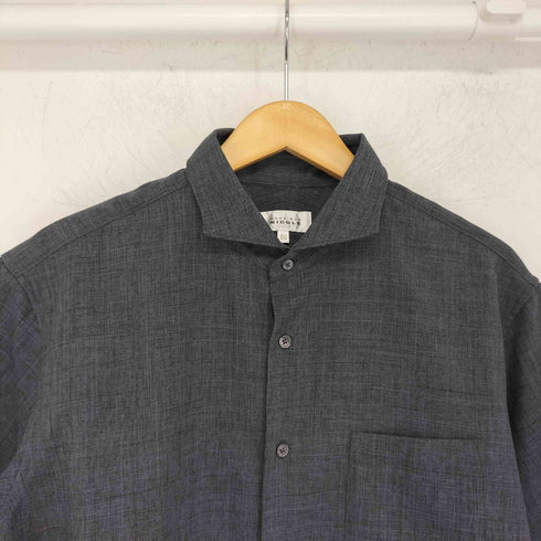 ムッシュ二コル MONSIEUR NICOLE メランジツイル カッタウェイカラーシャツ メンズ JPN:50