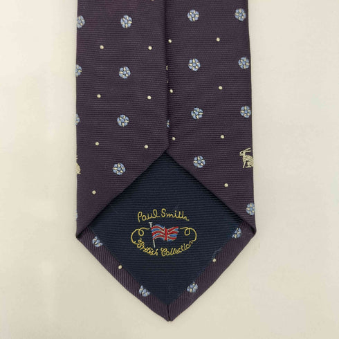 ポールスミス Paul Smith British Collection 総柄シルクネクタイ メンズ
