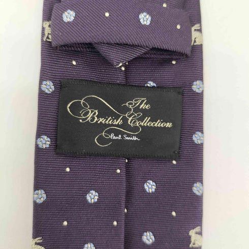 ポールスミス Paul Smith British Collection 総柄シルクネクタイ メンズ