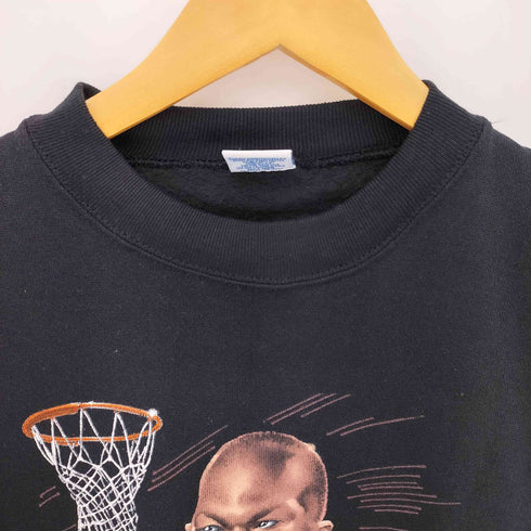 SAL EM SPORTSWEAR 90s USA製 NBA バスケットボールプレーヤープリント クルーネック スウェット メンズ import:L