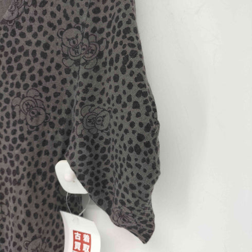 ヒステリックグラマー HYSTERIC GLAMOUR ヒスベア レオパード柄 S/Sニット レディース
