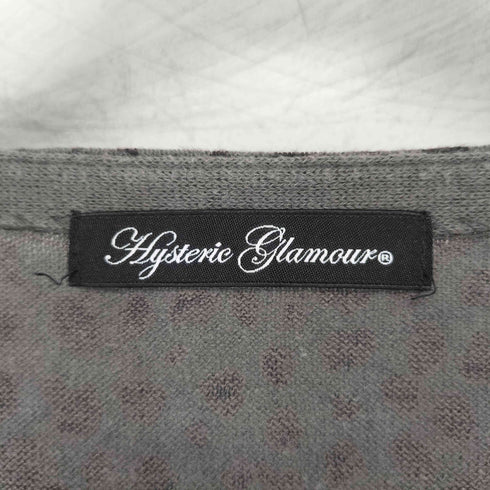 ヒステリックグラマー HYSTERIC GLAMOUR ヒスベア レオパード柄 S/Sニット レディース