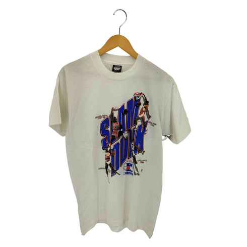 スクリーンスターズ SCREEN STARS 90s USA製 シングルステッチ NBA バスケットボールプレーヤープリント Tシャツ メンズ import:L