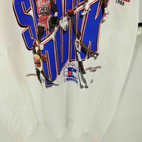スクリーンスターズ SCREEN STARS 90s USA製 シングルステッチ NBA バスケットボールプレーヤープリント Tシャツ メンズ import:L