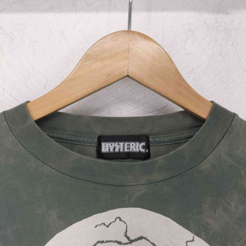 ヒステリック HYSTERIC 00s クルーネック スカルプリント ハート柄 レイヤードカットソー レディース FREE