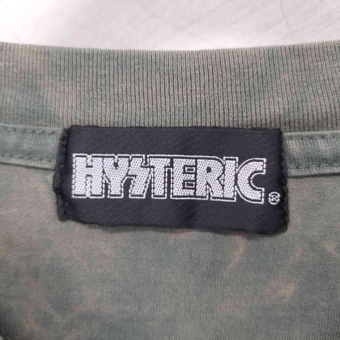 ヒステリック HYSTERIC 00s クルーネック スカルプリント ハート柄 レイヤードカットソー レディース FREE