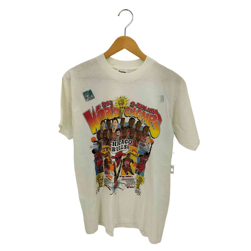 テネシーリバー TENNESSEE RIVER 90s USA製 シングルステッチ NBA WOLD CHAMPS バスケットボールチームプリント Tシャツ メンズ import:M