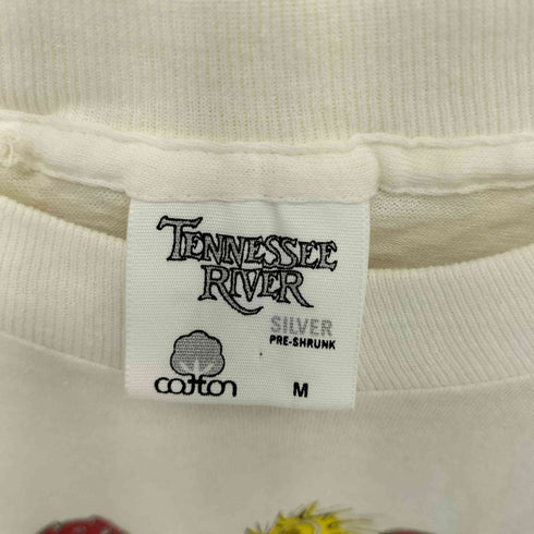 テネシーリバー TENNESSEE RIVER 90s USA製 シングルステッチ NBA WOLD CHAMPS バスケットボールチームプリント Tシャツ メンズ import:M