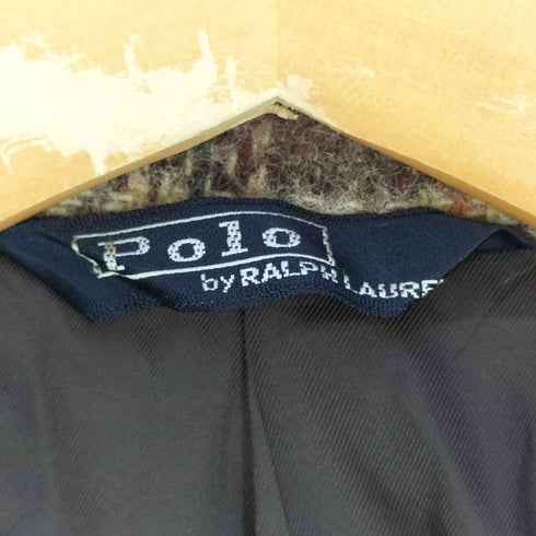 ポロバイラルフローレン Polo by RALPH LAUREN 70S~80S 大文字タグ 日本製 エルボーパッチ チェック テーラードジャケット メンズ M-L