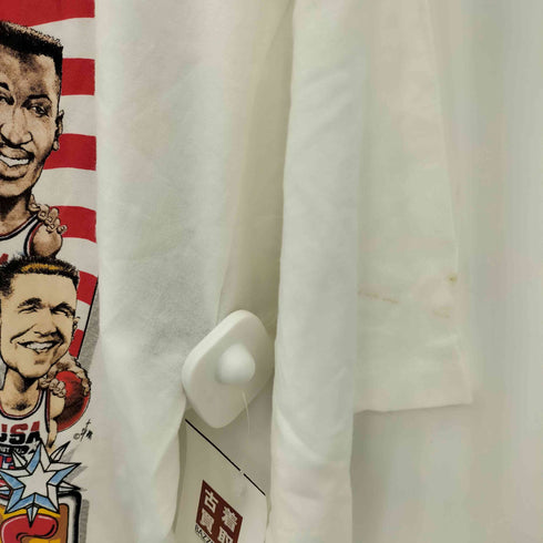 SAL EM SPORTSWEAR 90s USA製 シングルステッチ USA バスケットボールドリームチーム 両面プリント Tシャツ メンズ import:L