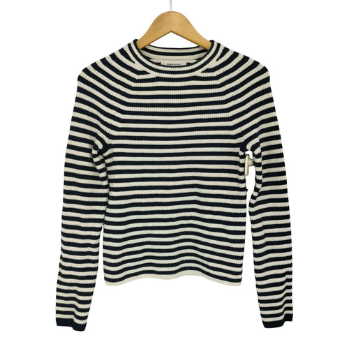 バナナリパブリック BANANA REPUBLIC ボーダー リブ クルーネックニット レディース import:S
