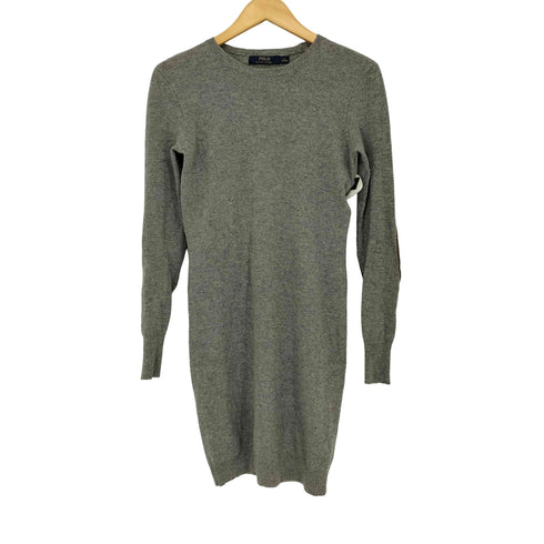 ポロラルフローレン POLO RALPH LAUREN エルボーパッチ ニットワンピース レディース import:XS