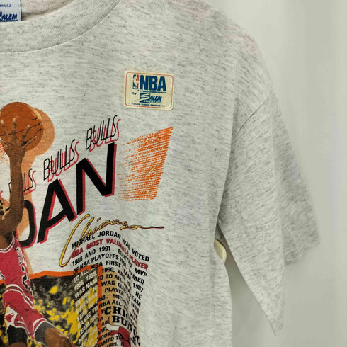 SAL EM SPORTSWEAR 90s USA製 シングルステッチ NBA バスケットボールプリント Tシャツ メンズ import:L