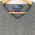 ポロバイラルフローレン Polo by RALPH LAUREN スモールポニー刺繍 Vネック ウールニット メンズ import:M