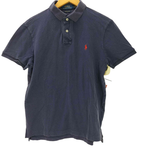 ポロラルフローレン POLO RALPH LAUREN CUSTOM SLIM FIT ポニー刺繍 ポロシャツ メンズ import:M