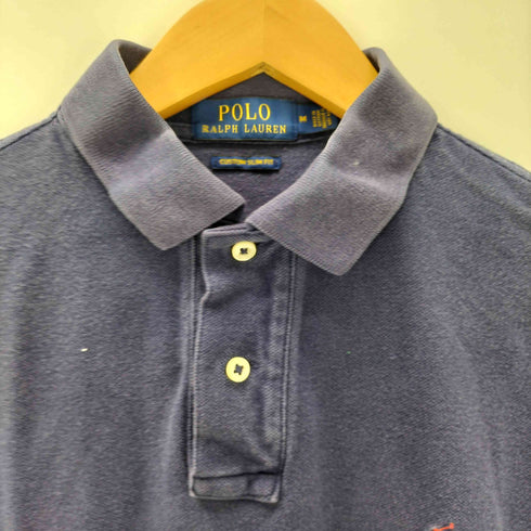 ポロラルフローレン POLO RALPH LAUREN CUSTOM SLIM FIT ポニー刺繍 ポロシャツ メンズ import:M