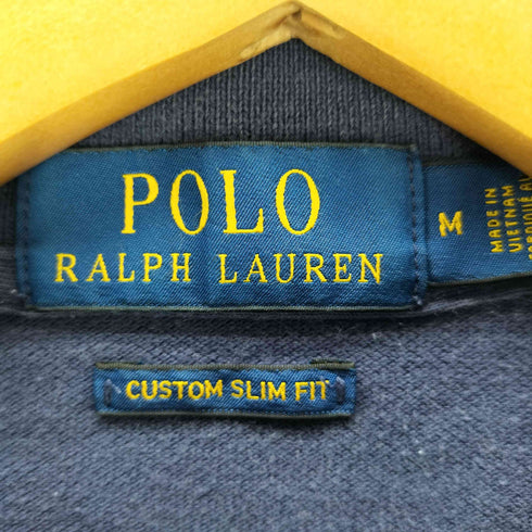 ポロラルフローレン POLO RALPH LAUREN CUSTOM SLIM FIT ポニー刺繍 ポロシャツ メンズ import:M