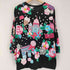 レオナールスポーツ LEONARD SPORT クリスマス柄 水玉 ドット 花柄 フラワー 長袖 Tシャツ カットソー ロンT レディース JPN:44