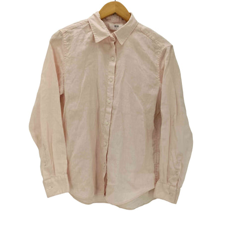 ユニクロ UNIQLO プレミアムリネンシャツ レディース JPN:M