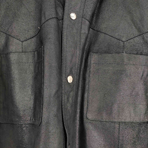 L/S ピッグレザーウエスタンシャツ メンズ import:L