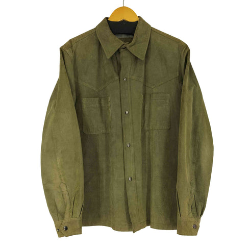 L/S ピッグレザーウエスタンシャツ メンズ import:L