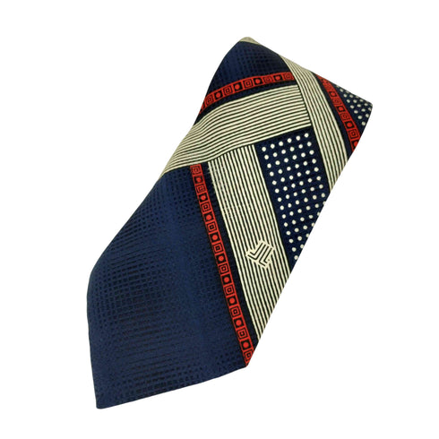 ランバン LANVIN ドット切替 SILK シルクネクタイ メンズ