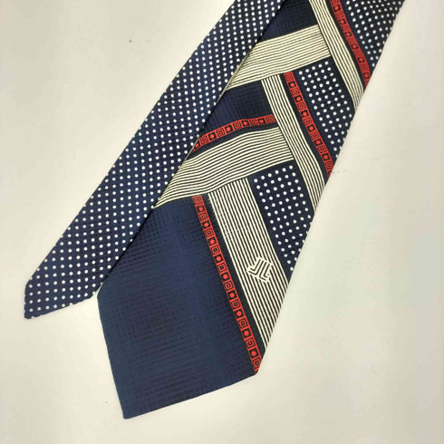 ランバン LANVIN ドット切替 SILK シルクネクタイ メンズ