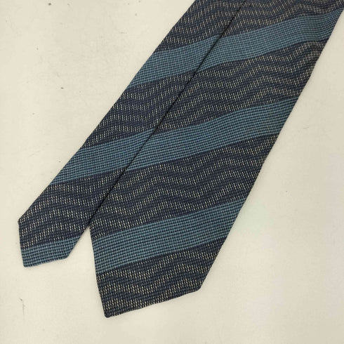 アイムイッセイミヤケ im ISSEY MIYAKE 80s LINEN SILK リネン シルク ウェーブデザイン ネクタイ メンズ