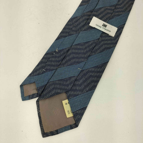 アイムイッセイミヤケ im ISSEY MIYAKE 80s LINEN SILK リネン シルク ウェーブデザイン ネクタイ メンズ