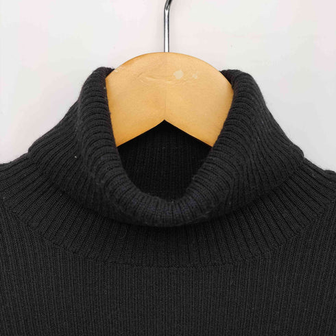 バーバリーブルーレーベル BURBERRY BLUE LABEL ロゴ刺繍 ウール タートルネック ニット レディース EUR:38