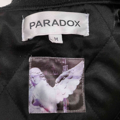 パラドックス PARADOX 十字架デザイン 袖カウレザースタジャン メンズ JPN:M