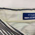 バーバリーブルーレーベル BURBERRY BLUE LABEL ロゴ刺繍 ストライプ フリル 七分袖 ブラウス レディース 36