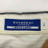 バーバリーブルーレーベル BURBERRY BLUE LABEL ロゴ刺繍 ストライプ フリル 七分袖 ブラウス レディース 36