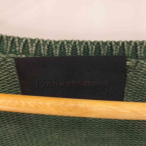 ジュンハシモト junhashimoto RACCAGNIジッパー スリット コットンニット Vネック クルーネックセーター メンズ 2