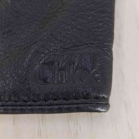 クロエ Chloe 裏地ニット レザーグローブ レディース
