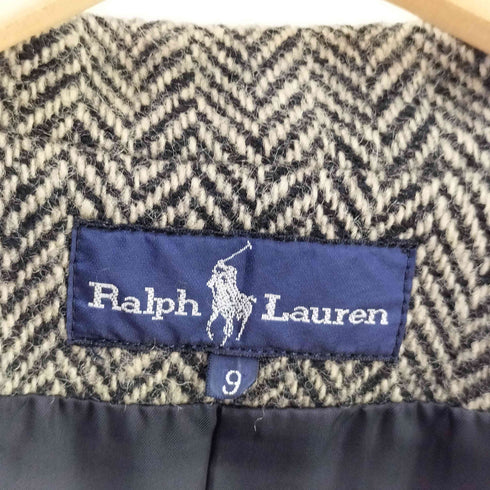 ラルフローレン RALPH LAUREN 90s ヘリンボーン テーラードジャケット レディース 9