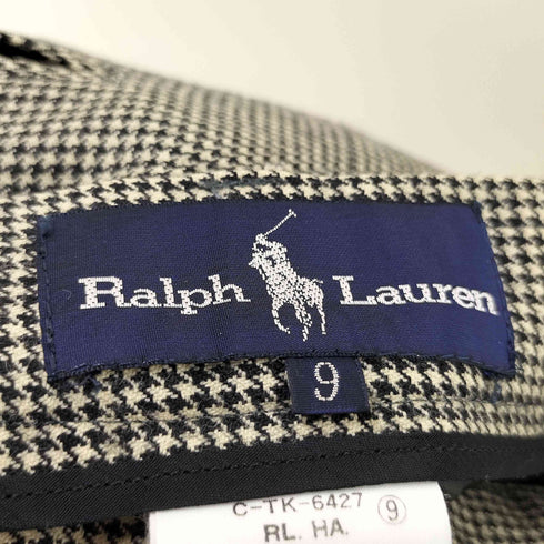 ラルフローレン RALPH LAUREN 90s 千鳥柄 マキシスカート レディース 9